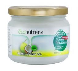 Кокосовое масло органическое холодного отжима Econutrena (300 мл)