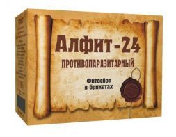 Напиток чайный профилактический № 24 Противопаразитарный (60 брикетов по 2 г), Алфит