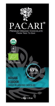 Органический шоколад Pacari Манаби 65% (50 г)