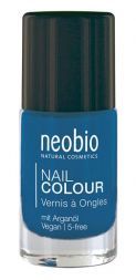 Лак для ногтей №08 с аргановым маслом &quot;Сияющий синий&quot; NeoBio (8 мл)