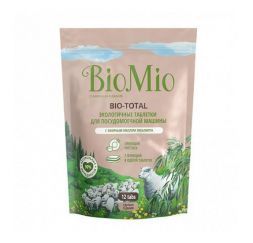 Таблетки для посудомоечной машины Bio-total 7 в 1 с маслом эвкалипта BioMio (12 шт)