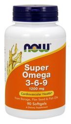 NOW Omega 3-6-9 1200 мг softgels (90 кап)