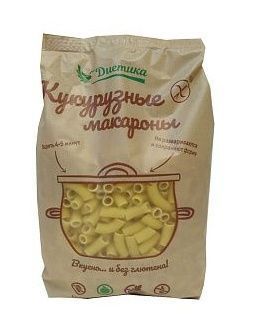 Макаронные изделия фигурные из кукурузной муки &quot;Трубочка&quot; Диетика (300 г)